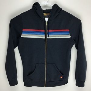 Aviator Nation mens long sleeve full zip hoodie jacket XL
